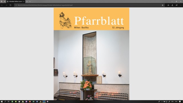 Pfarrblatt online