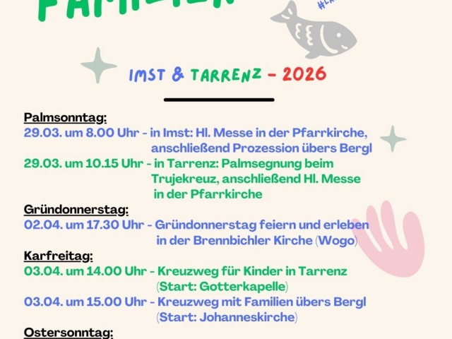 Osterweg für Familien im SR Imst-Imsterberg-Tarrenz