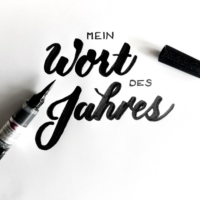 Mein Wort des Jahres 2027 – Brush Lettering mit dem Pinselstift 