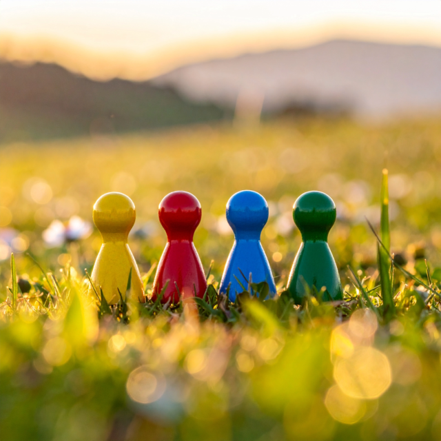 bunte Spielfiguren 
