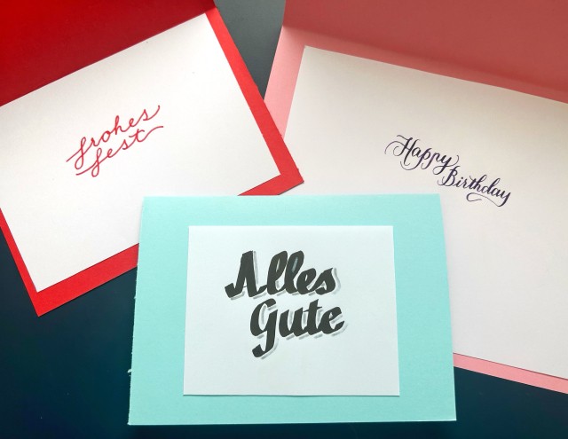 Was ich dir wünsche – Karten gestalten mit Kalligrafie