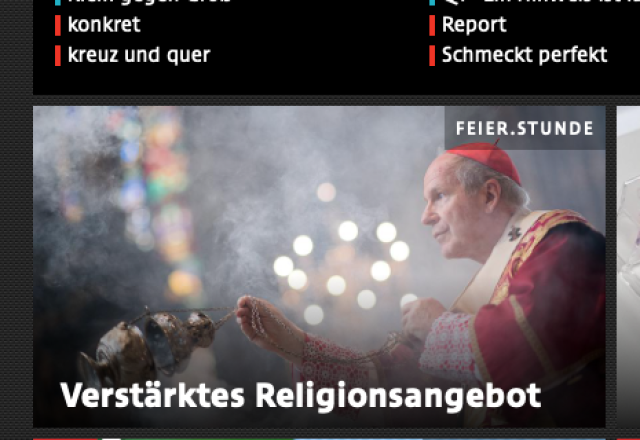 ORF verstärkt religiöses Programm