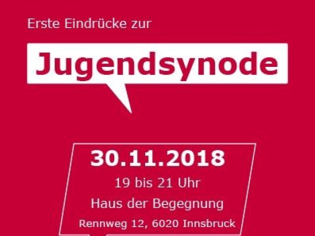 Erste Eindrücke zur Jugendsynode