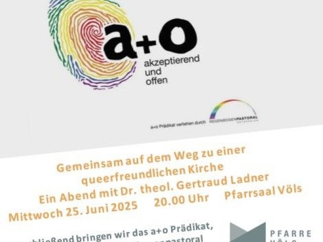 Unter dem Regenbogen - Veranstaltung in der Pfarre Völs