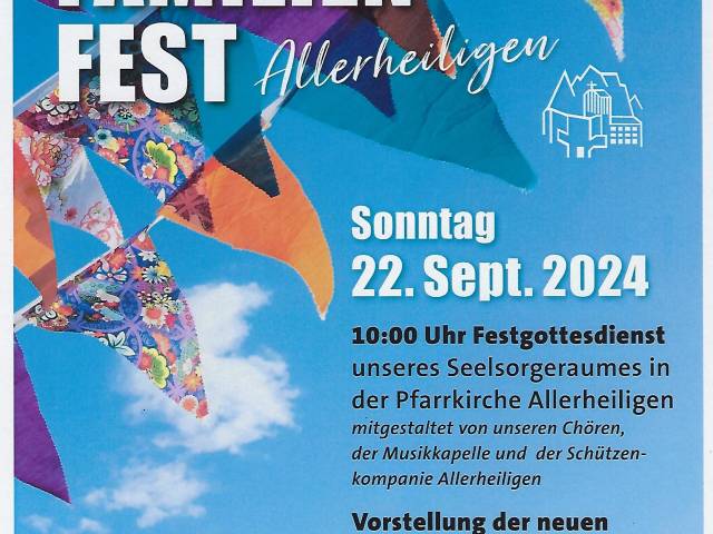 Pfarrfamilienfest 22.09.2024