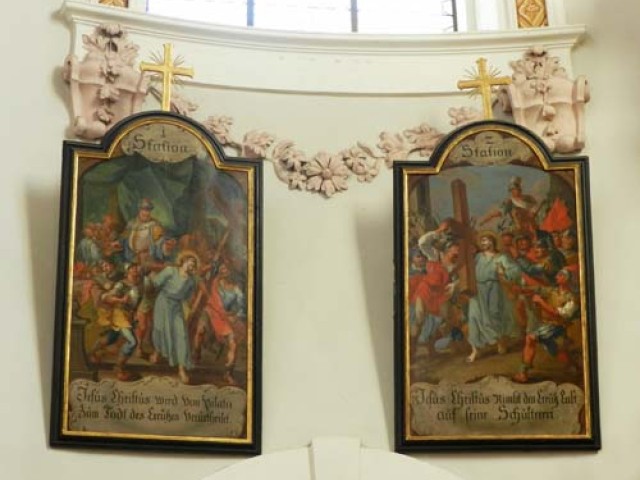 1. und 2. Station vom Kreuzweg Dom St. Jakob (Foto: Dompfarre St. Jakob)