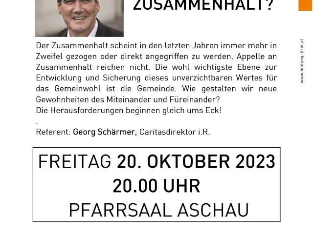 Wie bilden wir Zusammenhalt?