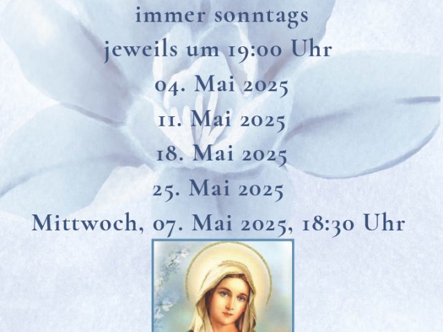 Marienandachten in der Pfarrkirche Aschau