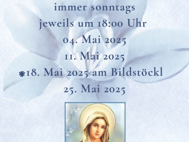 Marienandachten in der Pfarrkirche Finkenberg
